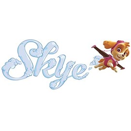 9 Inch Skye Sky Patrol Pup Wall Decal Sticker Pups Puppy Puppies Dog Dogs Removable Peel Self Stick Adhesive Vinyl Decorative Art Kids Room Home Decor Children 9 x 3 1/2 inches