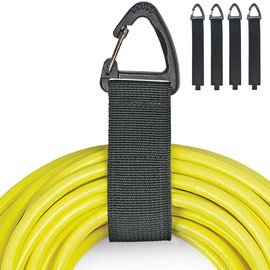 ZTSXLLIM Garden Hose Holder Strap - Suspension Type Water Hose Holder Strap, Durable Hose Storage Organizer for Water Hose and Extension Cord (4 Pack XL)