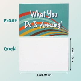 Outus Thank You Postcards Appreciation Gift 4x6 You Are Awesome Cards for Employee Teacher CNA Week Motivational You're Amazing Post Cards for Employee Appreciation Gifts