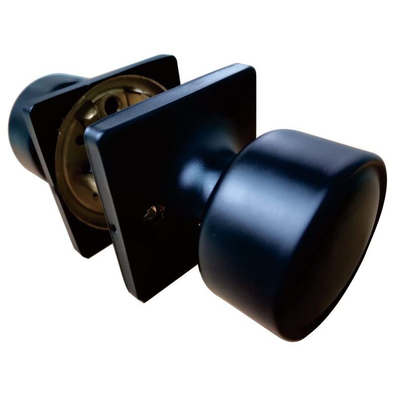 Door Lock Knob Passage Cove Matte Black