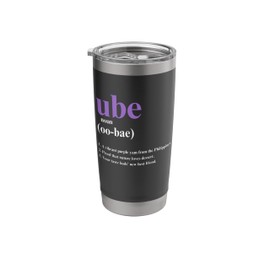 Funny Ube Definition Ube Bae Flavor Purple Yam Ube Stainless Steel Insulated Tumbler
