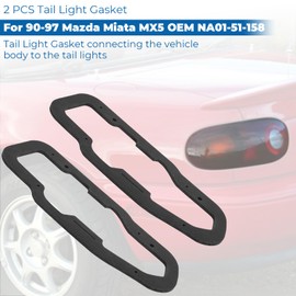 WIKIBB Tail Light Gasket Compatible with 90-97 Mazda Miata MX5, 2 PCS Taillight Gasket For 90-97 Mazda Miata Tail Light Taillights Accessory Black, OEM NA01-51-158