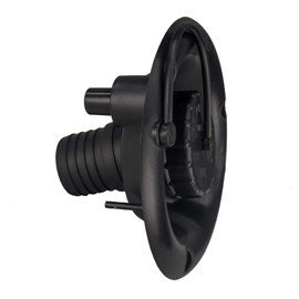 RecPro RV Round Fresh Water Gravity Fill Hatch Inlet | RV Water Fill Hatch | Camper Water Inlet Hatch | Trailer Water Fill Hatch Inlet (Black, Yes Quick Fill)