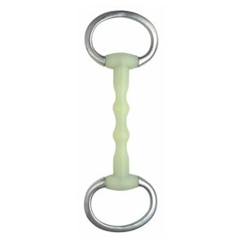 Happy Mouth Ripple Eggbutt Snaffle Dee Horse Bit (5 Inchs)
