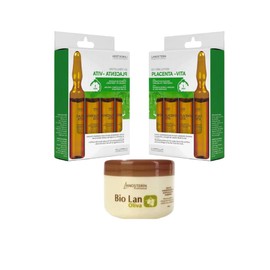 LANOSTERIN -8 ampules of Placenta Vita with placenta extract,HC y Panthenol