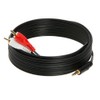 3.5mm Male Audio to 2 RCA Stereo Cable 6ft, 10ft,