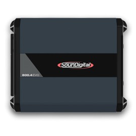 SounDigital - Car Full Range Amplifier 800 - 4 Channels 800 Watts RMS 4 Ohm - Compact Size - Professional Quality - 2025 Best Performance Award