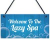 RED OCEAN Novelty Hot Tub Lazy Spa Decor Signs Hanging