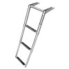 Amarine Made 3 Steps Folding Boat Ladder Telescoping Swim Boat
