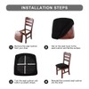 Genina Seat Covers for Dining Chairs Cover 100% Waterproof Dining