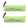 Kastar 2PCS AA 1.2V 2000mAh Ni-MH Rechargeable Batteries Cell Flat
