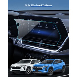 LANTU Car Screen Protector for 2024 2025 Trax (LT, 2RS, ACTIV) & Trailblazer (LS, LT, ACTIV, RS) Accessories Navigation Touchscreen Protector Film Tempered Glass HD Clear 11’’