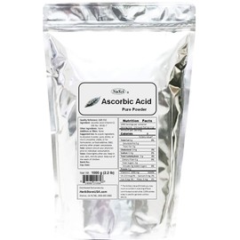 NuSci 100% Pure Vitamin C Ascorbic Acid Powder VC (1000 Grams (2.2 lb)) GMO Free Non-Irradiated