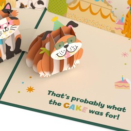 Lovepop Happy Birthday Pop-Up Card for Her and Him- 3D Birthday Animal Greeting Cards for Boys, Girls, Men, Women - We Heard It's Your Birthday - 5" x 7" Card - Blank Note Card & Envelope Included