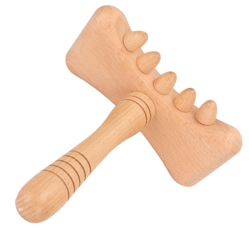 Wooden Gua Sha Tool Portable Rounded Edges Wood Scraping Massage