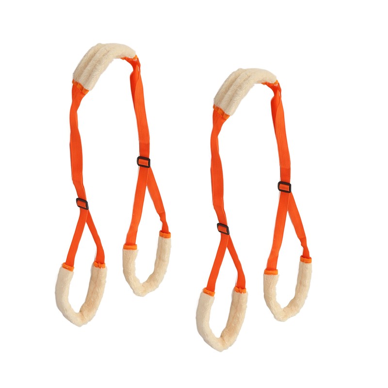 2Pcs Dog Back Legs Support Harness Soft Coral Velvet Adjustable