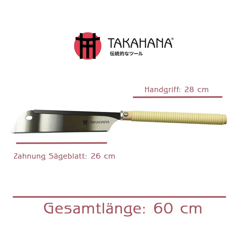 TAKAHANA Japanese Saw "Dozuki" Professional Japanese Saw Pull Saw Hand