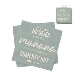 Andinus Servietten, 40 Stück, 33 x 33 cm, inspirierender Spruch – perfekt für Partys, Veranstaltungen und den täglichen Gebrauch