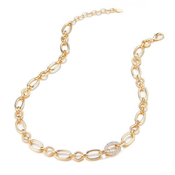 Chunky Gold/Silver Necklaces for Women Cuban Chain Choker Necklace Costume