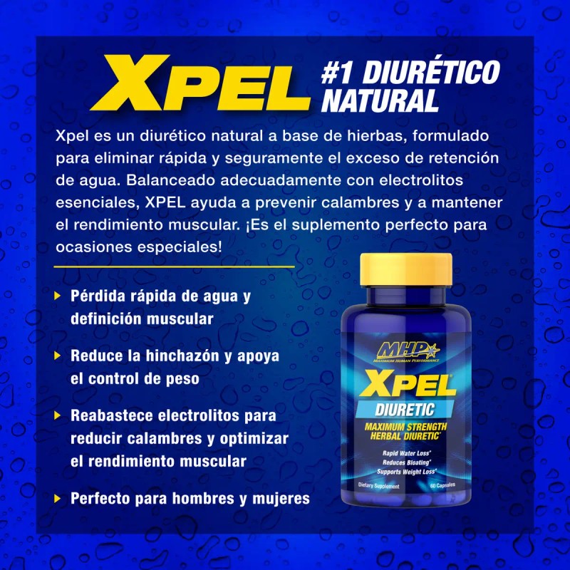 Diurético Mhp Xpel Deportistas Cápsulas