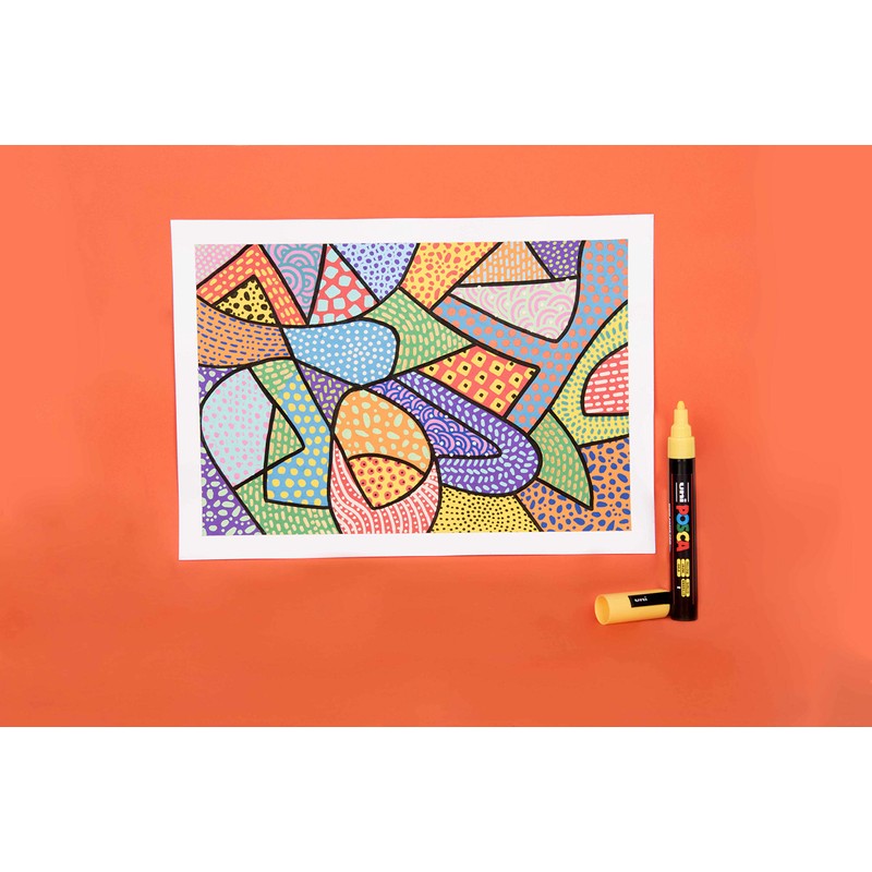 POSCA Mitsubishi Pencil - 3 Black PC5M Tapered Tip Medium
