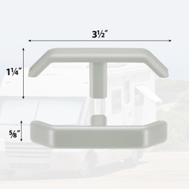 Wonderjune 3 Pack RV Waste Valve Handle Replacement, Valve Extension Rod RV Tank Pull Handle Replacement Forest River (Gray)