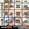ARROW 20pcs Black M14x1.5 Cone Seat Lug Bolt 28mm Shank/17mmHex