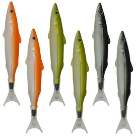 maydahui Cute Fish Pen, Fish Ballpoint Pen, Oil-based, Black Ink, Set of 6, Stylish, Stationery, Cute, Gift, Present, For Children, Students, Writing, Notebook