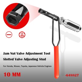 USSKYBOY 10 MM Jam Nut Valve Adjustment Tool 648827, Slotted Valve Adjusting Stud, Fit for Honda, VTEC, Nissan, Toyota, Japanese Vehicle Engines