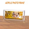 Sezanrpt 2x6 Acrylic Pictures Frames, Transparent 2 Sided Ticket Frame