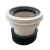 Straight WC Toilet Pan Connector 4'' (100mm/110mm) - Essential Toilet