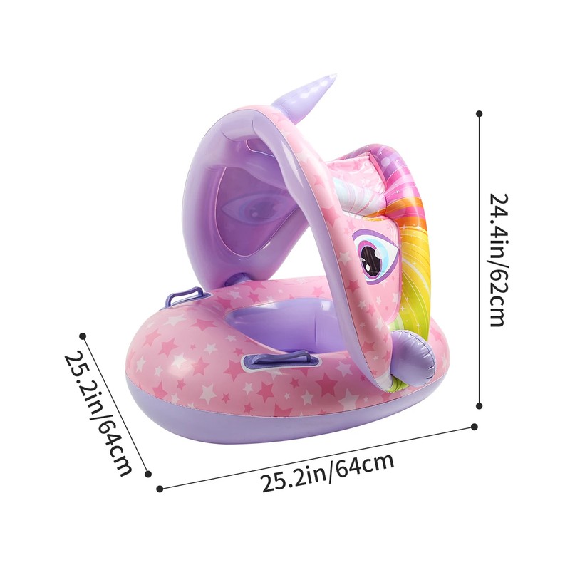 Toddler Pool Float with Canopy for Supervised Water Play –