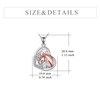 YFN Horse Pendant Necklace Jewelry 925 Sterling Silver Women Embrace