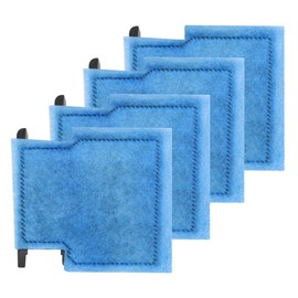 pewyoke Aquarium Filter Cartridge Replacement Rite-Size A Filter Cartridges 4 Pack Compatible with Power Filters 75/100