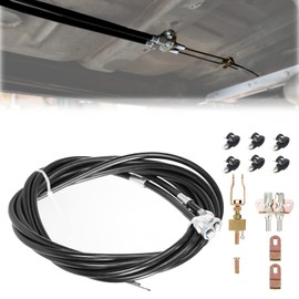 Boeeda Universal 110" Parking Brake Cable Kit Compatible with Lokar Floor Mount Units/Disc or Drum Brakes Wilwood Replaces# 330-9371 140-14415-R