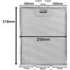 SPARES2GO Metal Mesh Filter compatible with Zanussi Cooker Hood/Extractor Fan