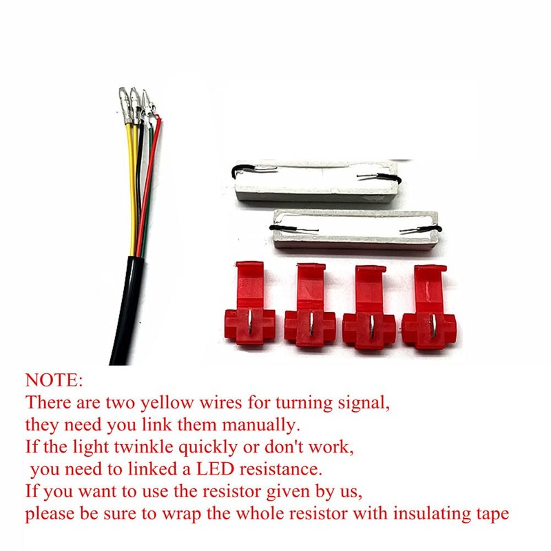 GOODELY LED Tail Brake Lights Turn Signal Integrated Compatible With