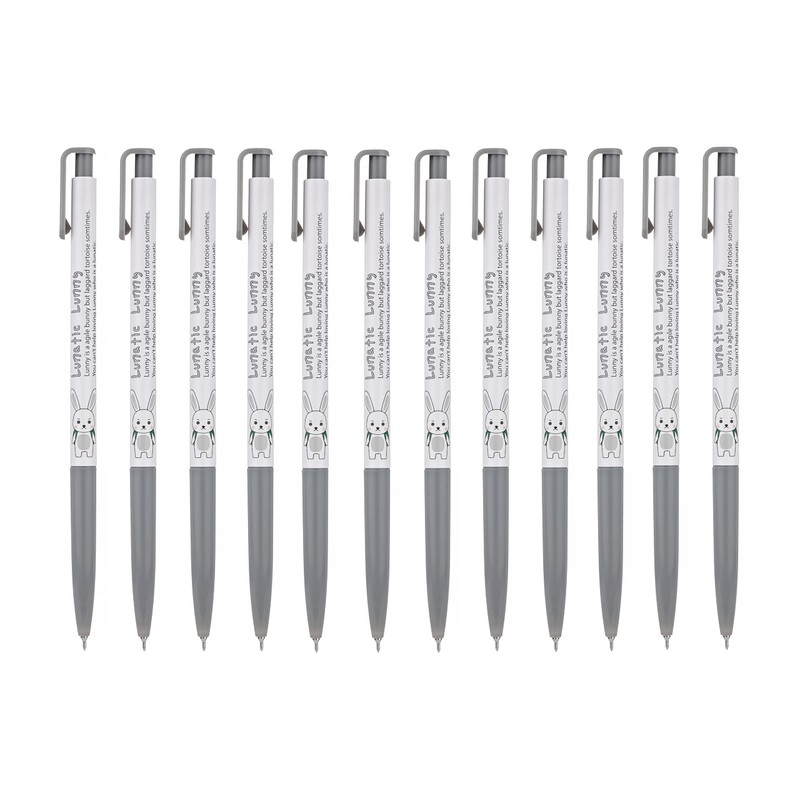 OASISGUEST Xeno Lunatic Lunny 0.38mm Slim Ball Point Pen Dozen
