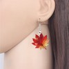 LONYOO Acrylic Maple Leaf Earrings Anime Case Leaves Jewellery for