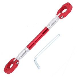 Motorcycle Balance Cross Handlebar-renthal motorbike handlebar brace & clamp-Duokon Motorcycle Balance，Universal Adjustable Aluminium Alloy Motorcycle Balance Handlebar Strengthen Lever Bar(Red)