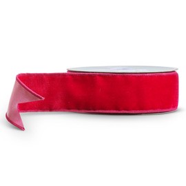 RAZ Imports Ribbon 2024 2.5" X 10 Yards Fuschsia Pink Velvet Ribbon