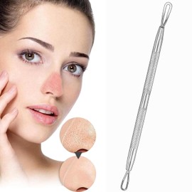 Glamified Blackhead Remover Professional Skincare Spot Treatment Blackhead Remover Tool for Blemish Comedone Whiteheads Pimple Popper with Double Sided Soft Touch and Anti-Slip Design