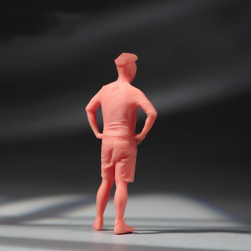 SOUFORCE 1/87 Scale Miniature Figure Summer Boy Akimbo Action Figure