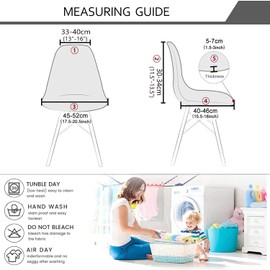 LANSHENG Chair Covers, Set of 4, Stretch Chair Covers for Dining Room Chairs, Removable Washable Chair Cover for Kitchen (Taupe, Set of 4)