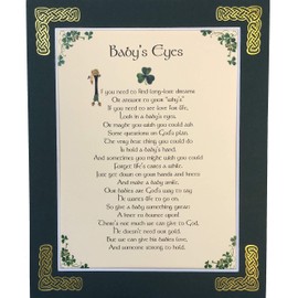 Baby's Eyes - 8x10 Blessing with Green Matting