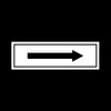 USSP&S Arrow Exit Sign - Black, Paper, Minimalist Style