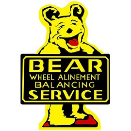 American Collectibles Bear Alignment Plasma Cut Metal Sign