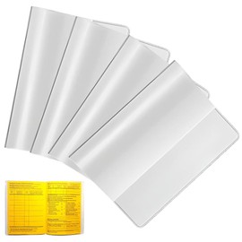 LACHT Pack of 2 Vaccination Card Protective Cover, Vaccination Certificate Cover, Vaccination Card for Adults, Vaccine Card Protection, Waterproof Card Case, Suitable for New Vaccination Certificate