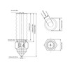 3 Pcs 3D Printer Nozzle M6 Hardened Steel Heat Resistant