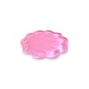 Scalloped Acrylic Coasters with Circular Holder - 4 Pack (Pink)